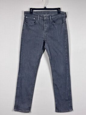 Levi’s 511 Slim Fit Gray Stretch Jeans Men’s 34x30 Garment Dyed Denim